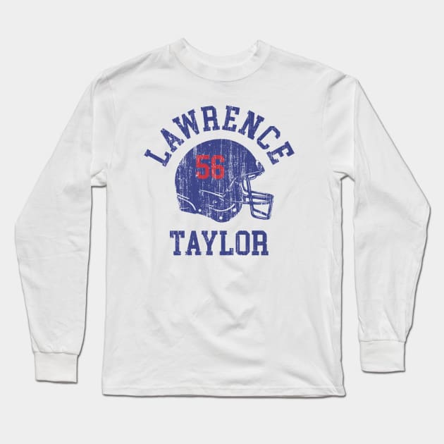 Lawrence Taylor New York G Helmet Font Long Sleeve T-Shirt by TodosRigatSot